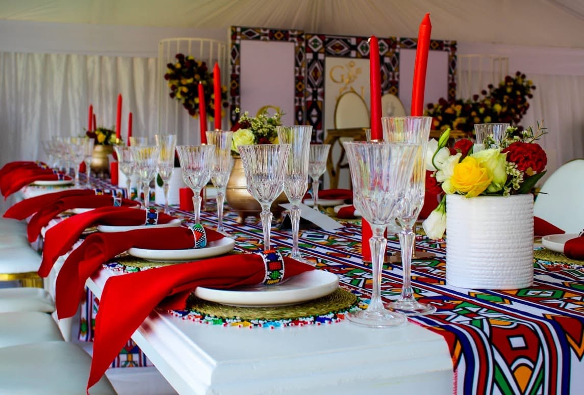 Premier Events & Decor traditional wedding styling with cultural décor